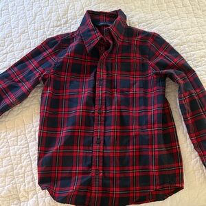 Janie and jack Plaid Kids Shirt - Red and Black